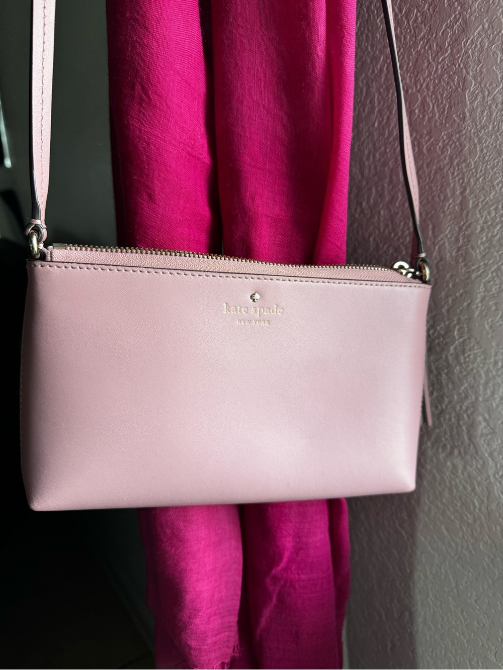kate spade Light Pink Leather Crossbody Bag